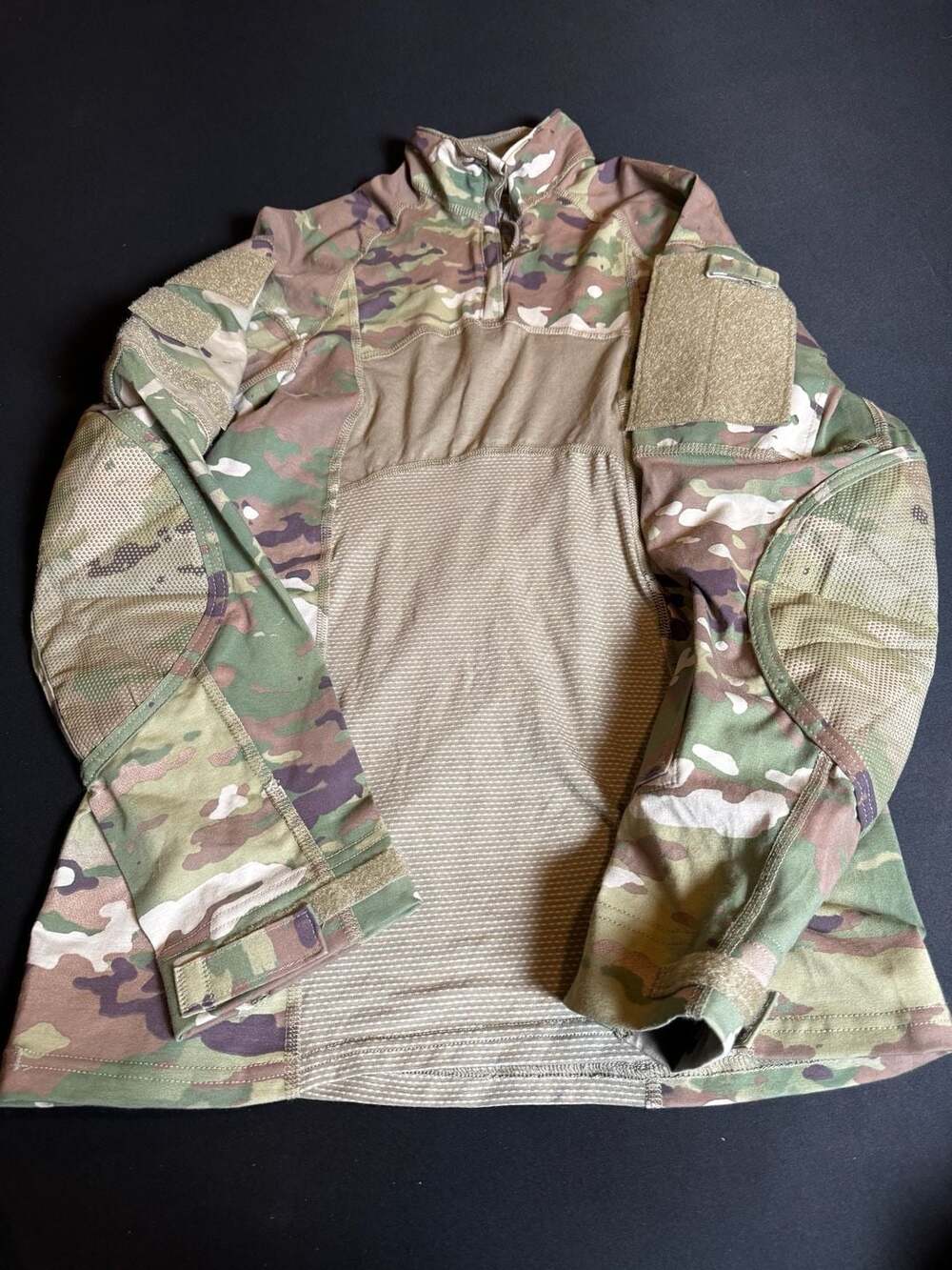 U.S. Army Flame Resistant Combat Shirt OCP Multicam Type II 1/4 Zip Size Medium